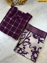Fancy Silk Cotton Kurti WIth Kalamkari Dupatta