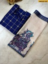 Fancy Silk Cotton Kurti WIth Kalamkari Dupatta