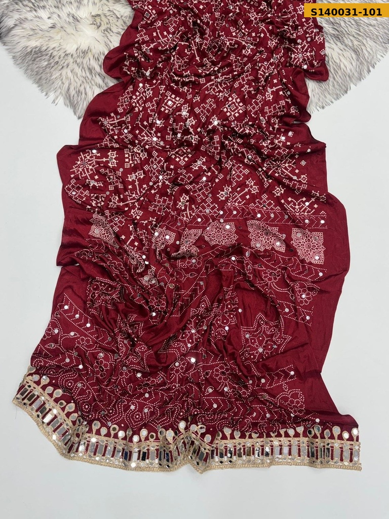 Fancy Satin silk saree