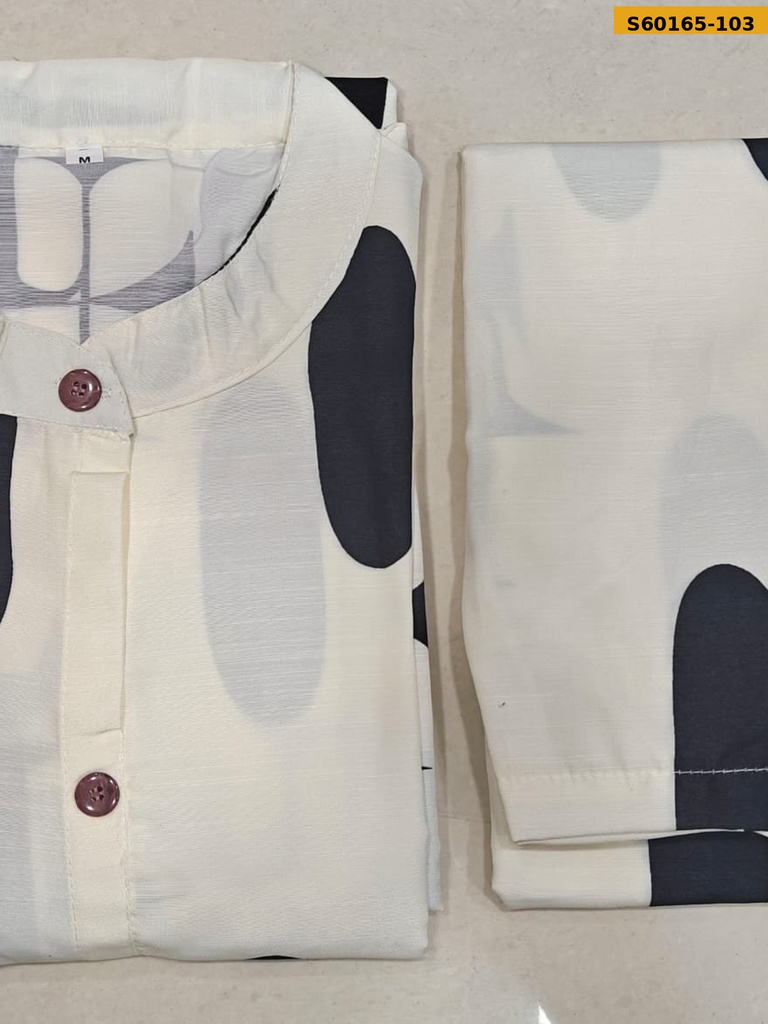 Fancy Rayon Slub Coord Set