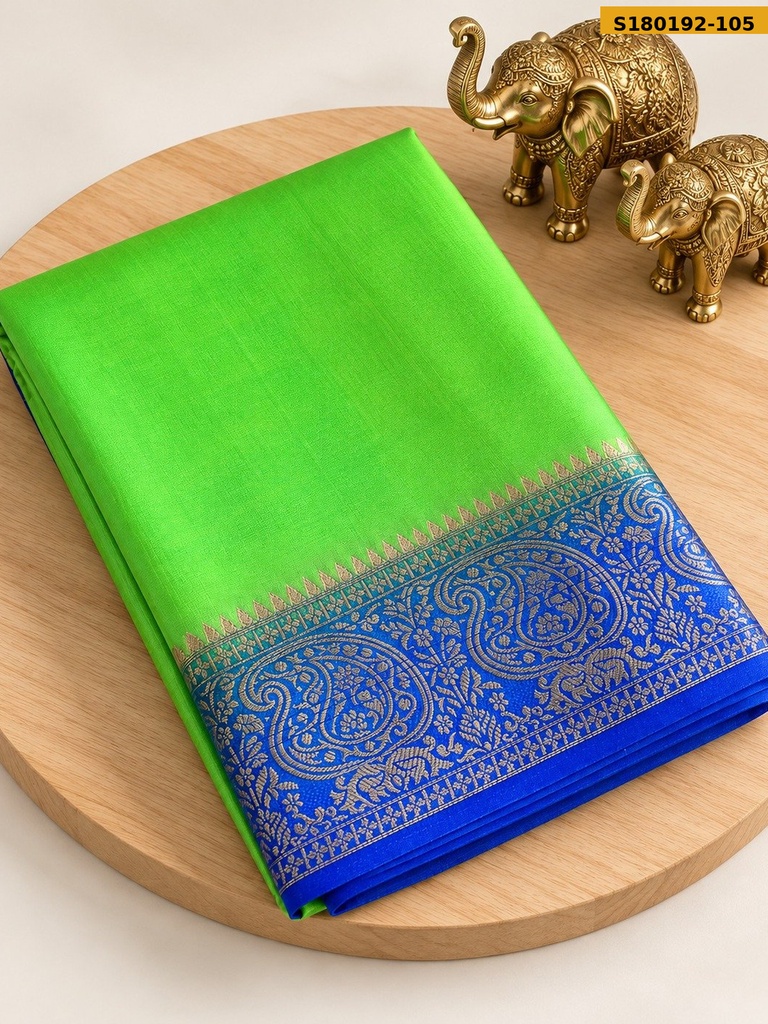 Fancy Mysore Crepe Silk Saree