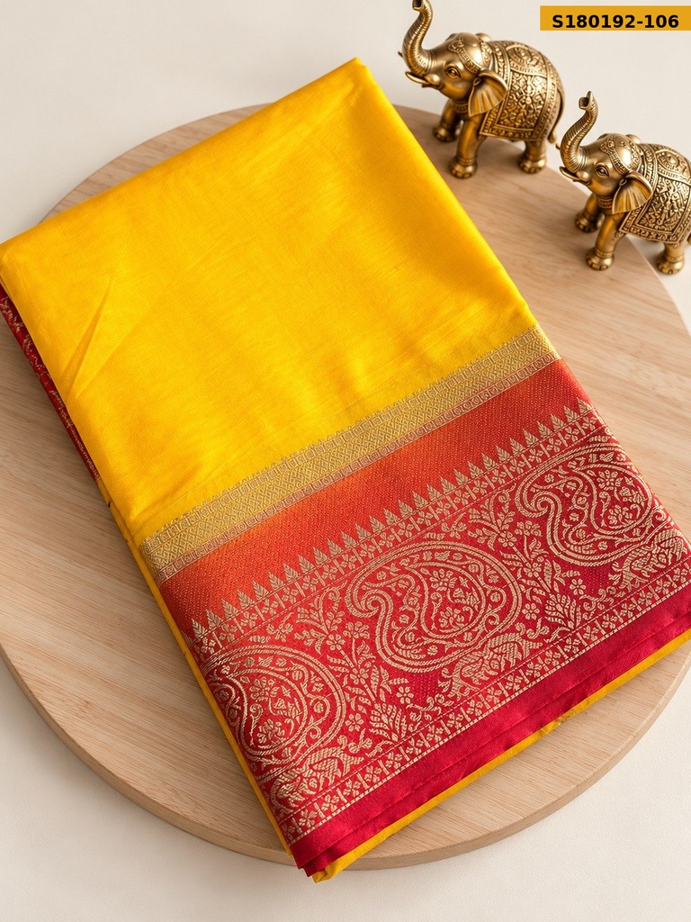 Fancy Mysore Crepe Silk Saree