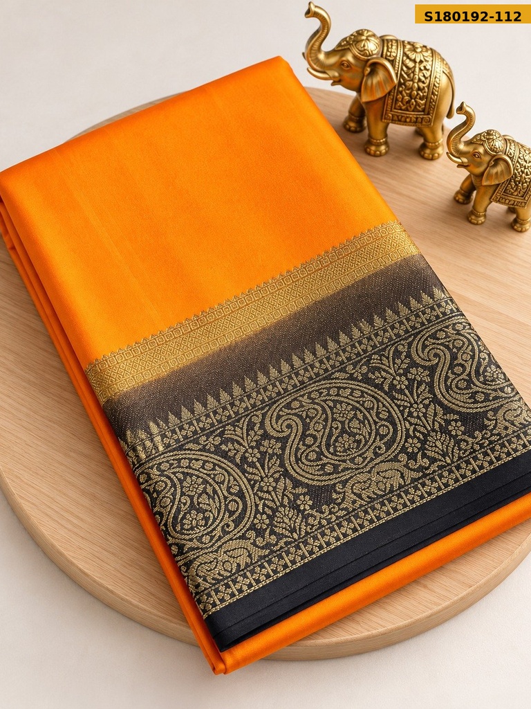 Fancy Mysore Crepe Silk Saree