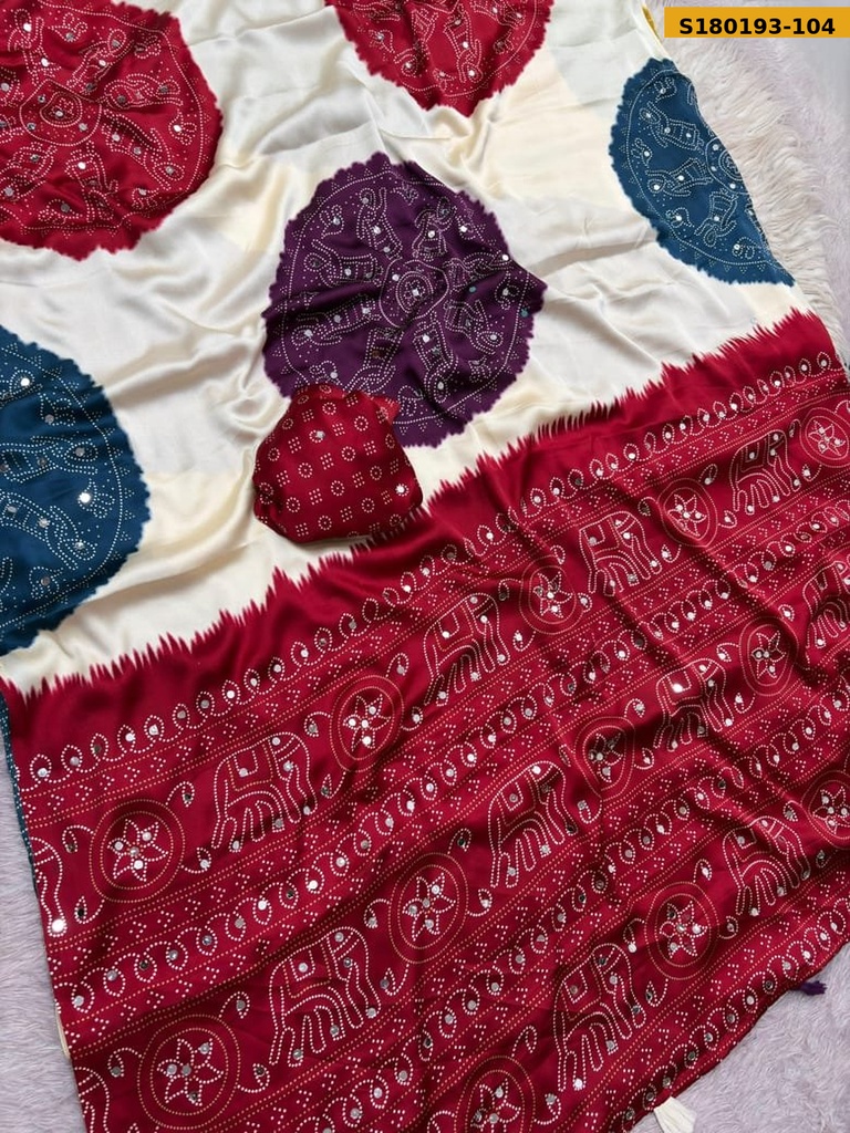 Fancy Japan Satin Saree