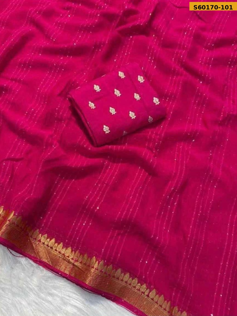 Fancy Viscose Georgette  Saree