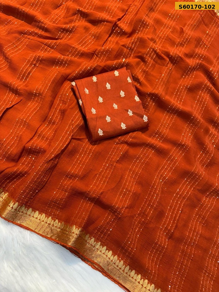 Fancy Viscose Georgette  Saree