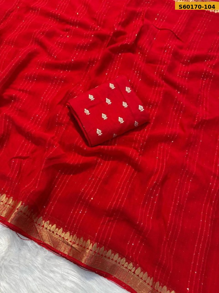 Fancy Viscose Georgette  Saree