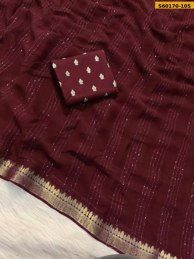Fancy Viscose Georgette  Saree
