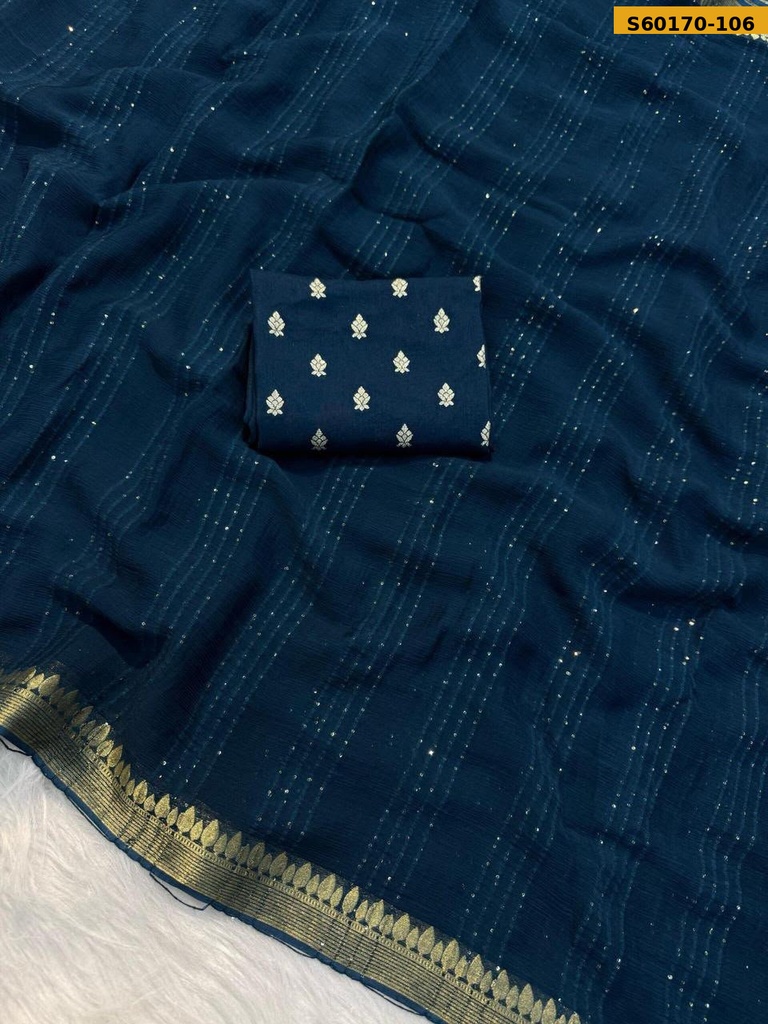 Fancy Viscose Georgette  Saree