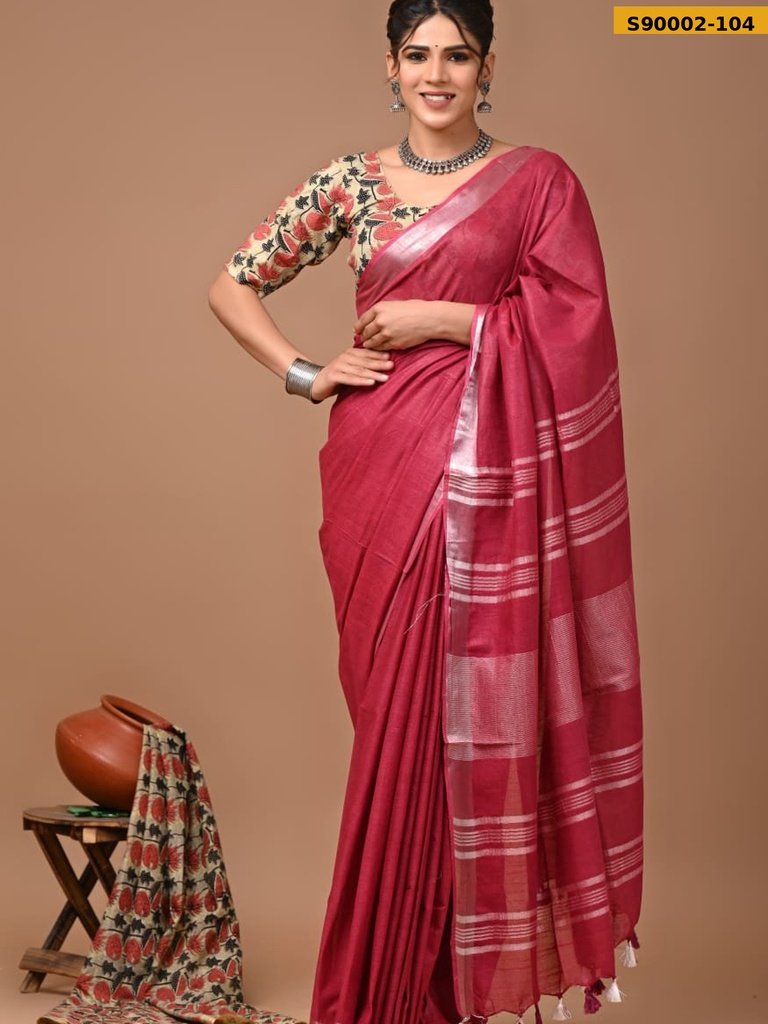 Cotton Linen Sarees