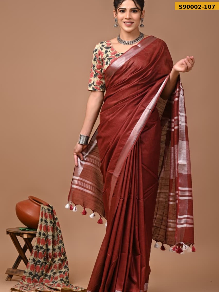 Cotton Linen Sarees
