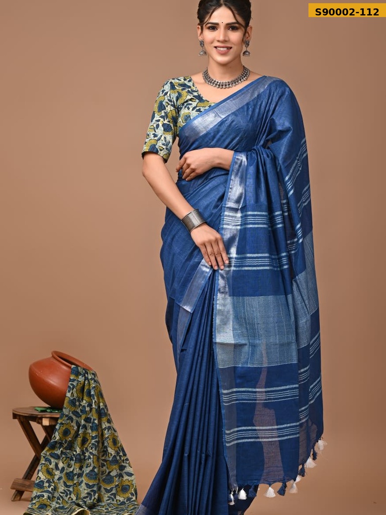 Cotton Linen Sarees