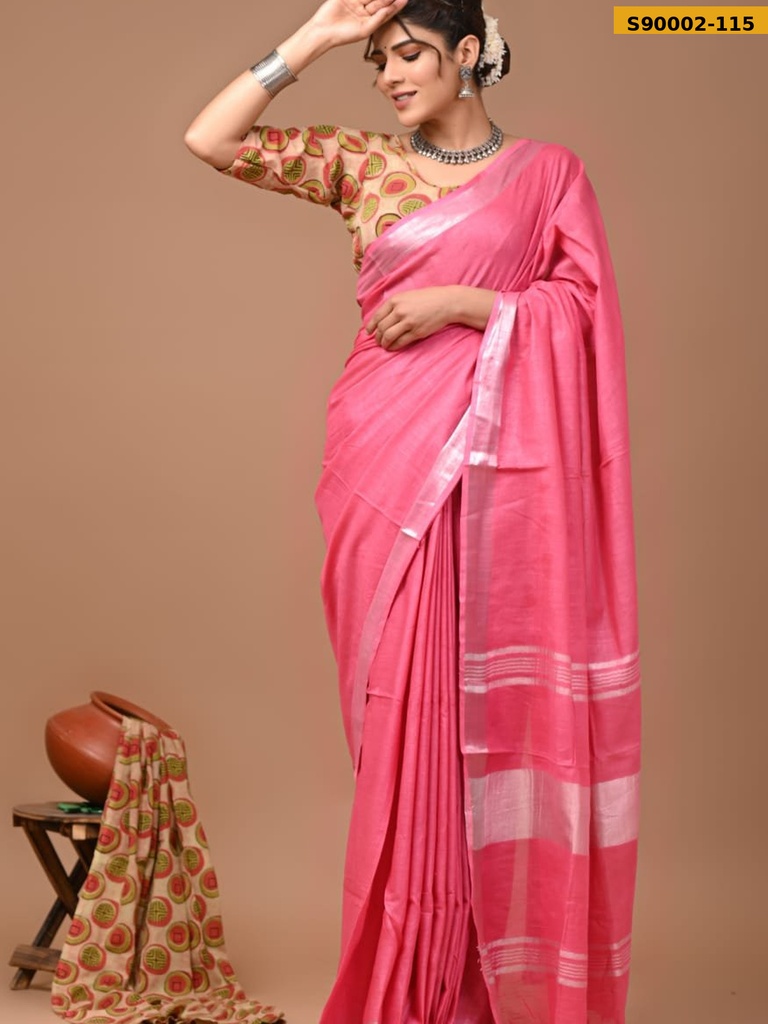 Cotton Linen Sarees