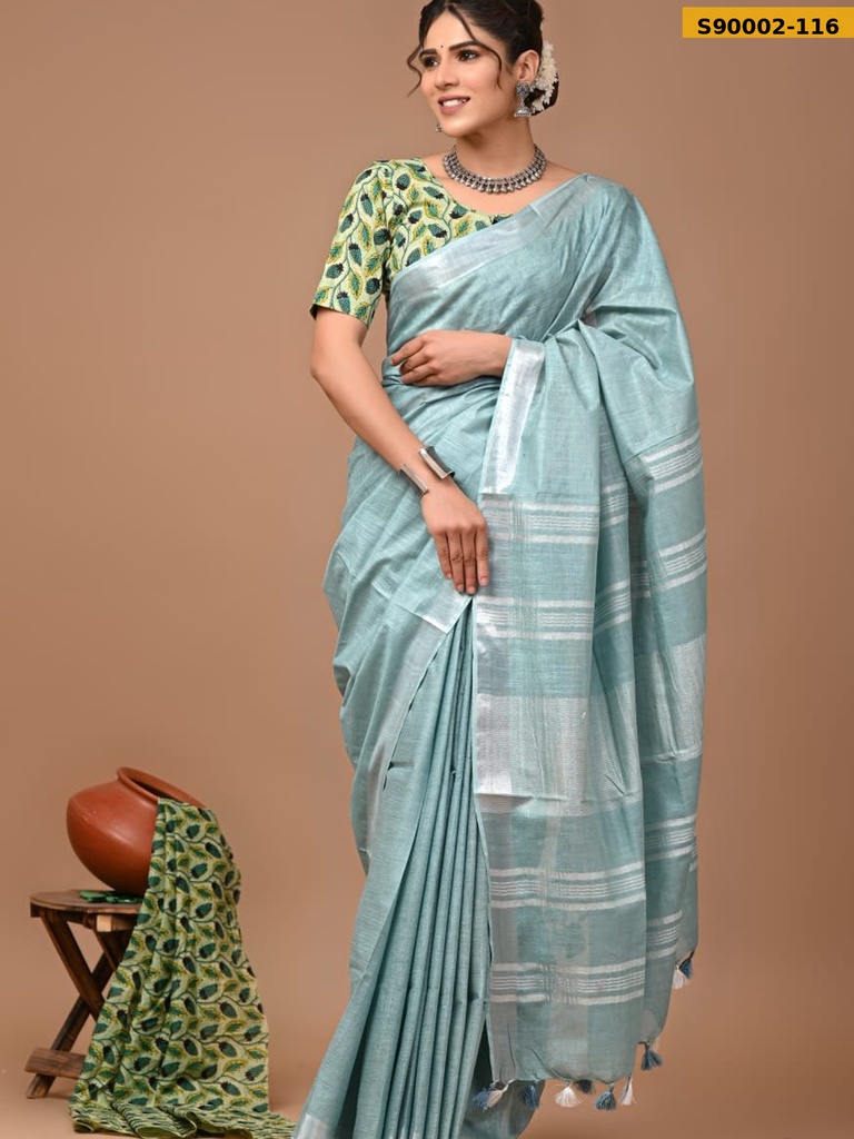 Cotton Linen Sarees