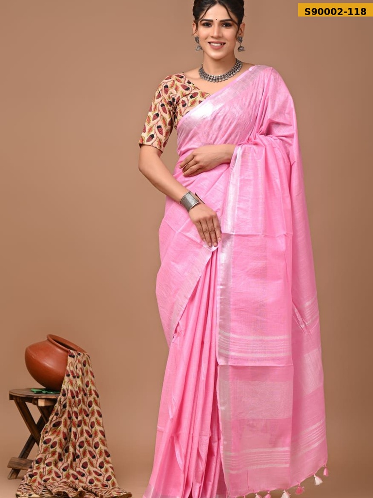 Cotton Linen Sarees