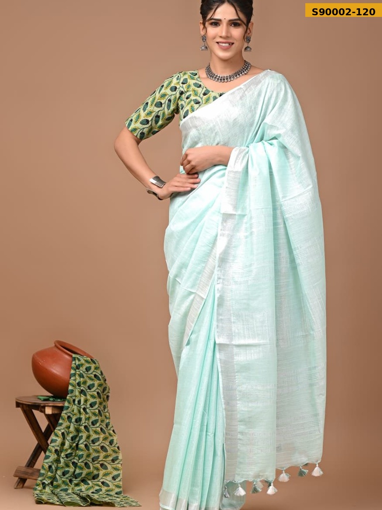 Cotton Linen Sarees