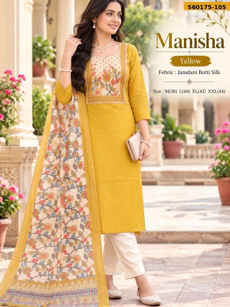 Fancy Jamdani Silk 3 Piece Set