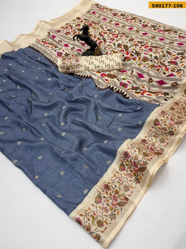 Fancy Tusser Silk Saree