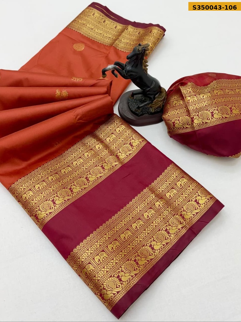 Raw Mango Soft Silk Saree