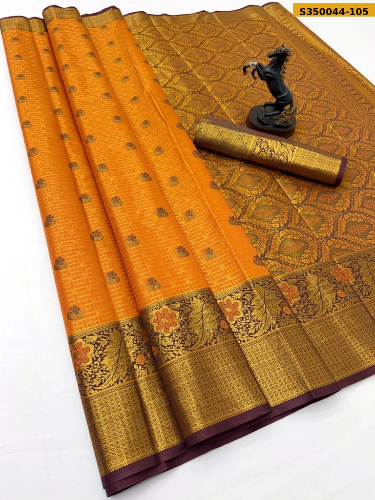 Kanjivaram Glass Tissue Silk Saree