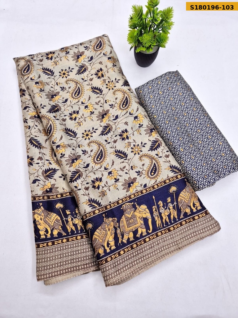 Fancy Khadi Cotton Saree