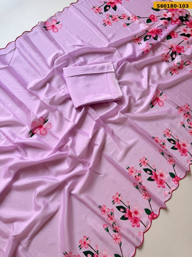 Fancy Soft Chinnon Saree