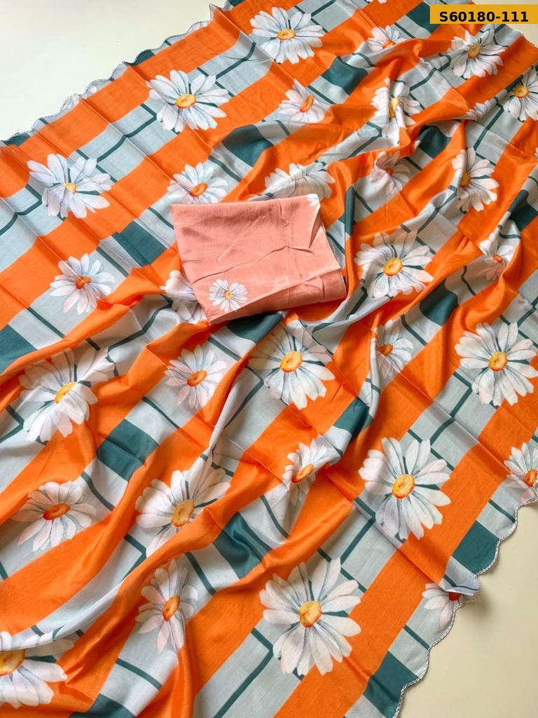 Fancy Soft Chinnon Saree