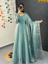 Fancy Kabana Handwork Gown With Dupatta