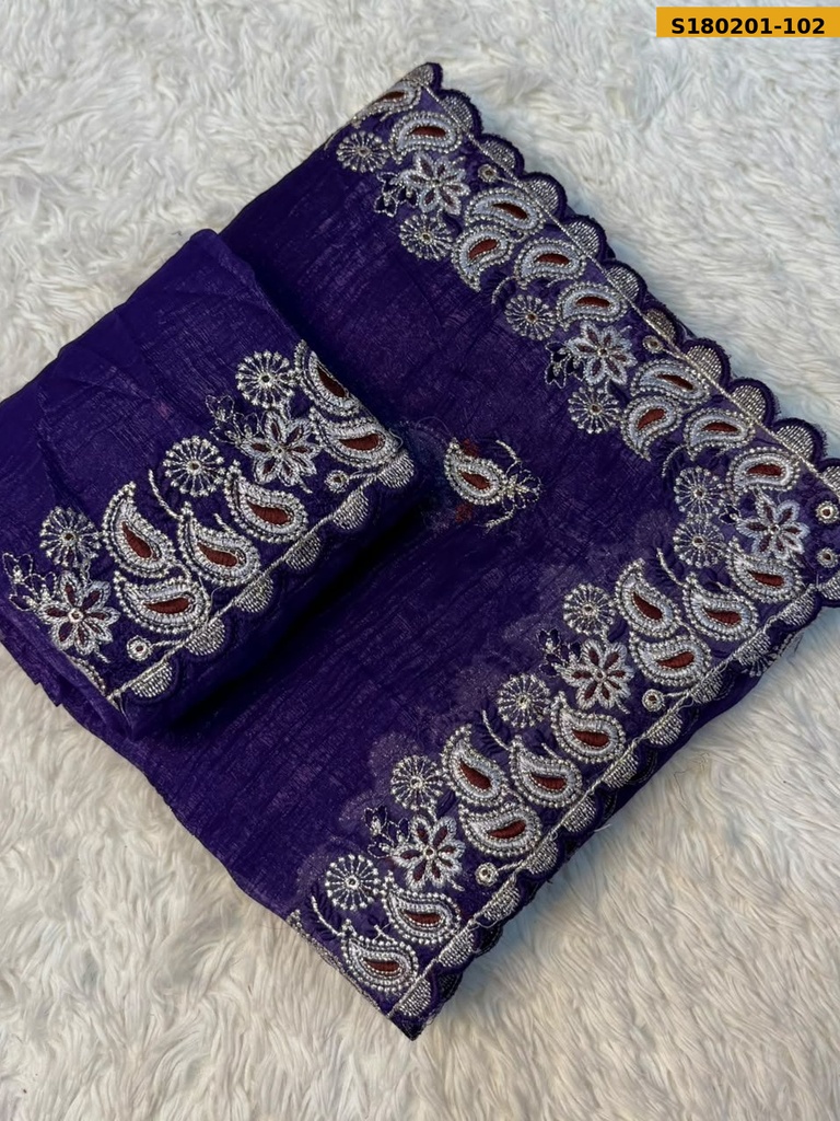 Fancy Crush Silk Saree