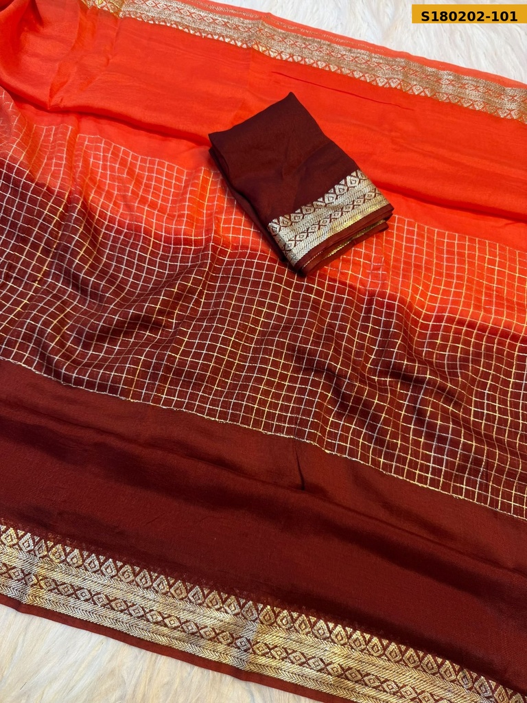 Fancy Viscose Kora Saree