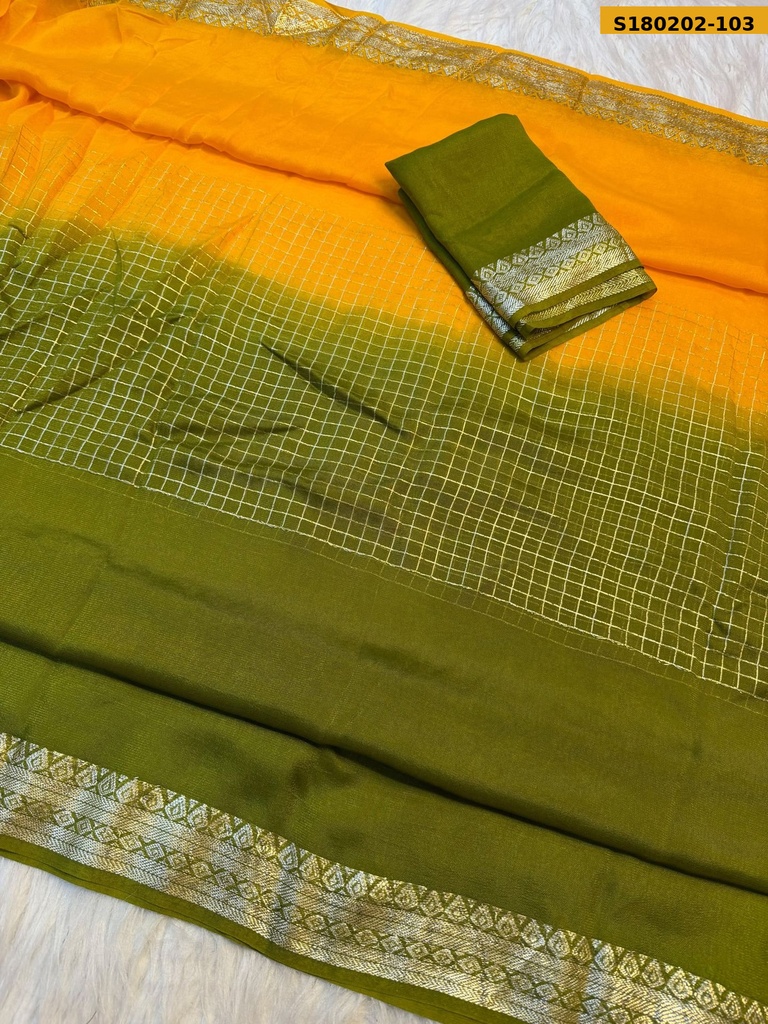 Fancy Viscose Kora Saree
