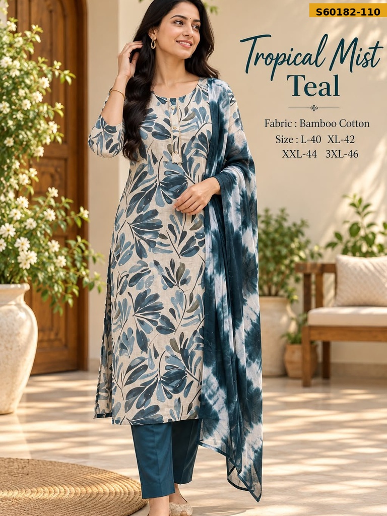 Fancy Bamboo Cotton 3 Piece Set