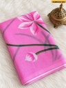 Fancy Linen Cotton Printed Saree