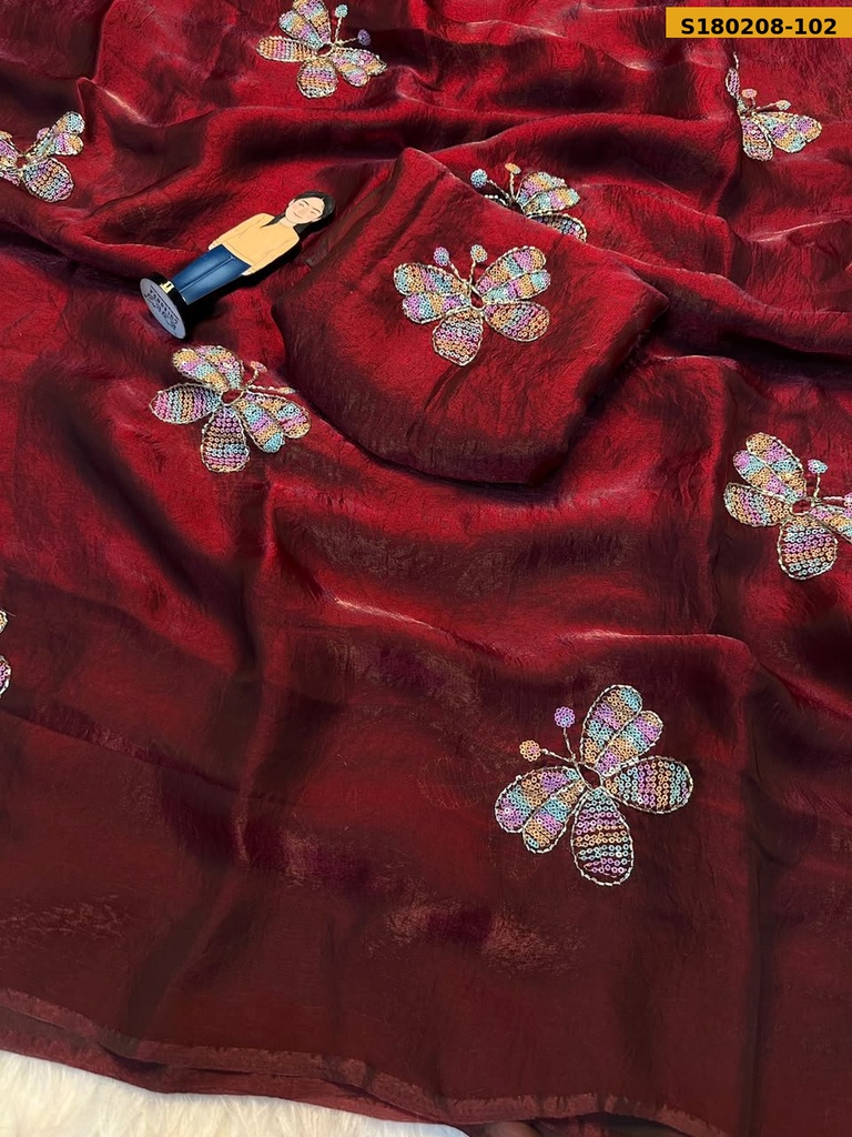 Fancy Fendy Satin Silk Saree