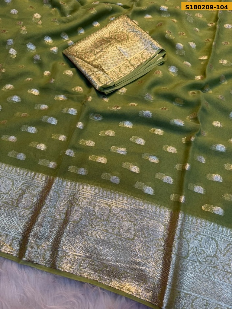 Fancy Viscose Georgette  Saree