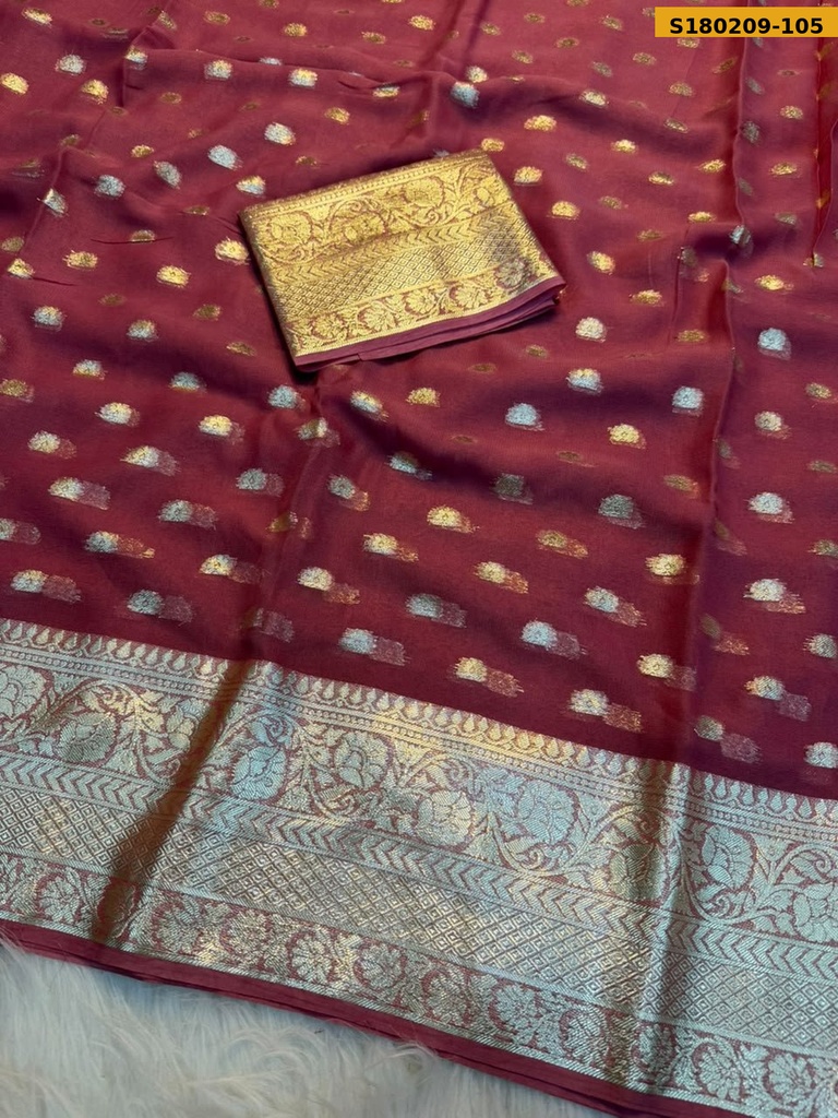 Fancy Viscose Georgette  Saree