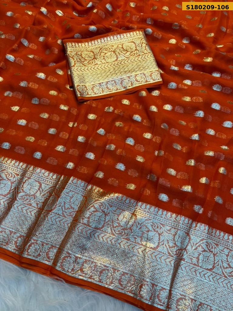Fancy Viscose Georgette  Saree