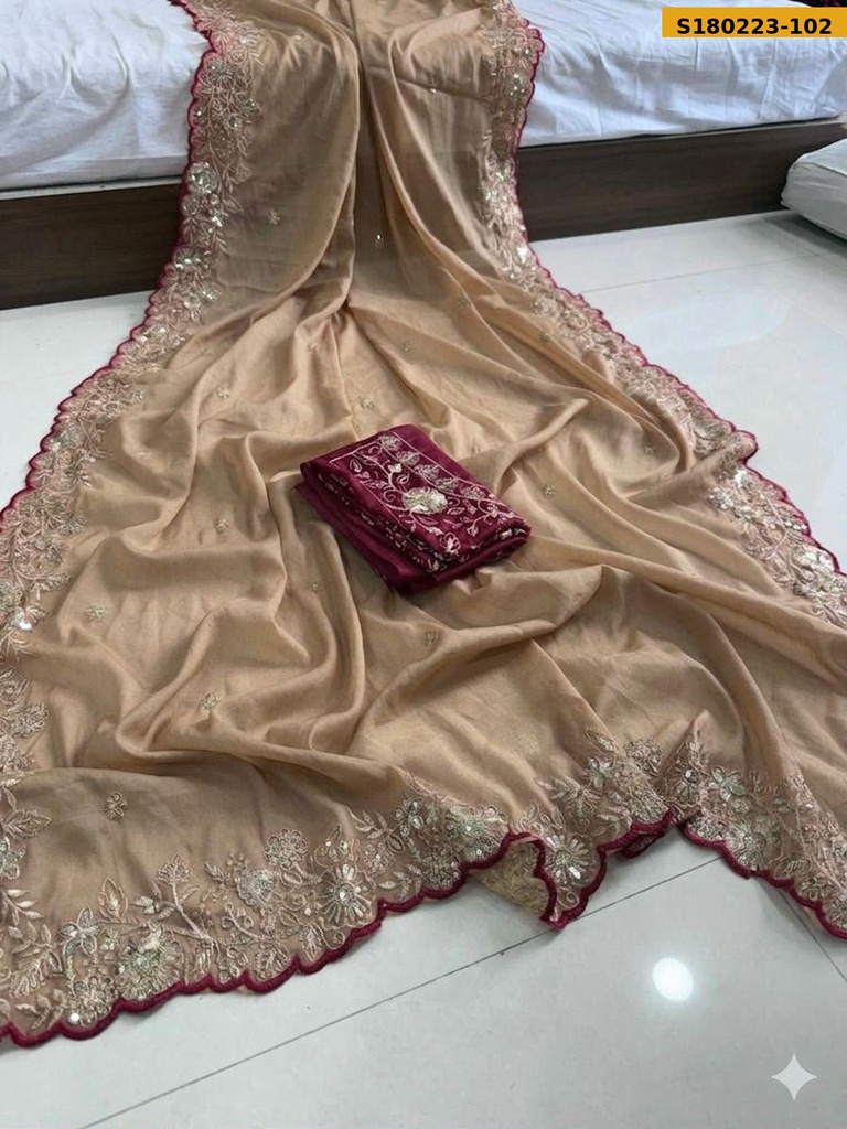 Fancy Star Georgette Saree