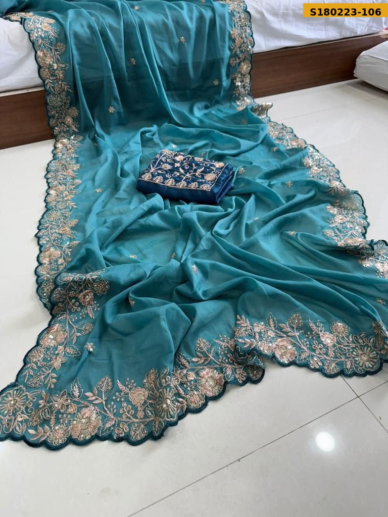 Fancy Star Georgette Saree