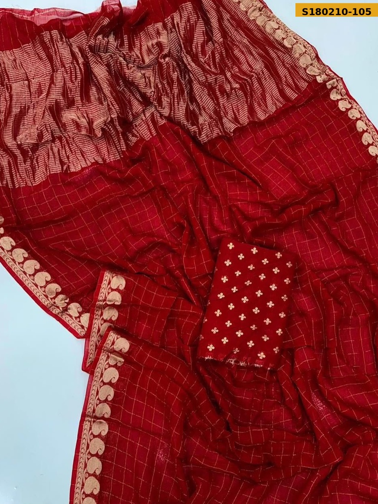 Fancy Viscose Georgette  Saree