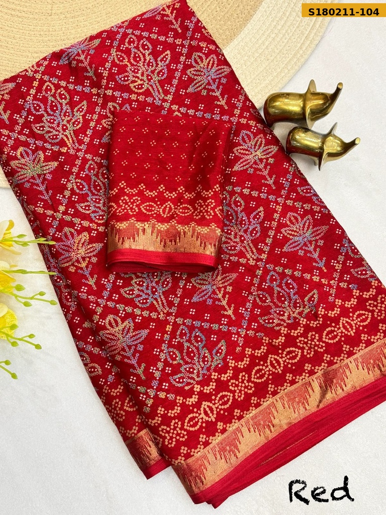 Fancy Chinnon Silk Saree