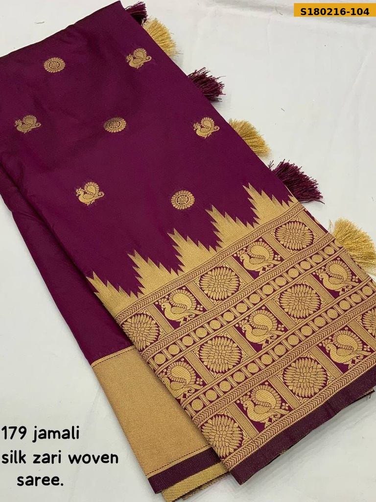 Fancy Soft Silk Zari Woven Saree