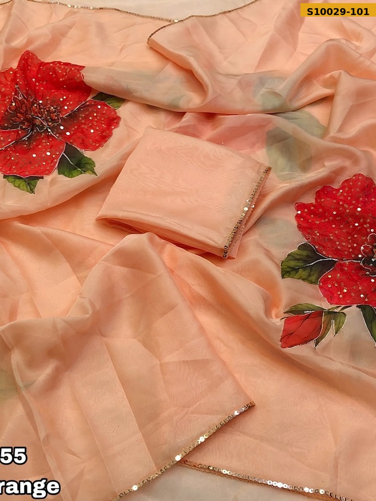 Fancy Tebby Organza Saree
