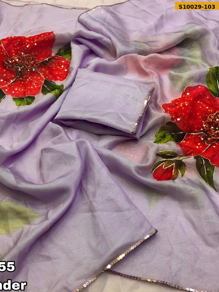 Fancy Tebby Organza Saree