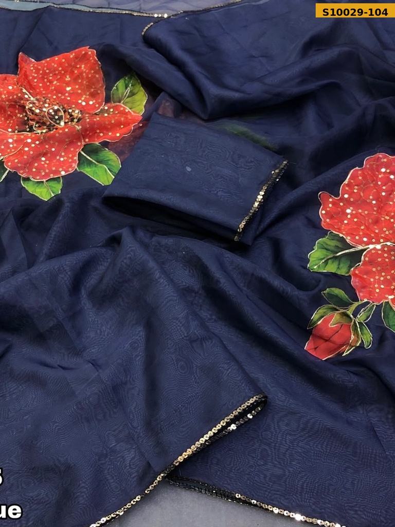 Fancy Tebby Organza Saree