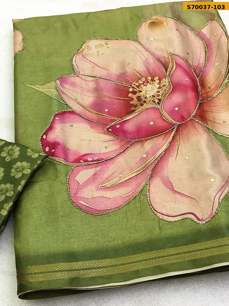 Fancy Tussar Silk  Saree