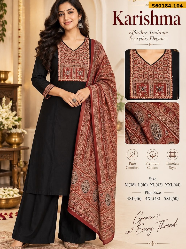 Fancy mix Cotton 3 Piece Set