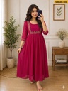 Fancy Faux Georgette Handwork Kurti