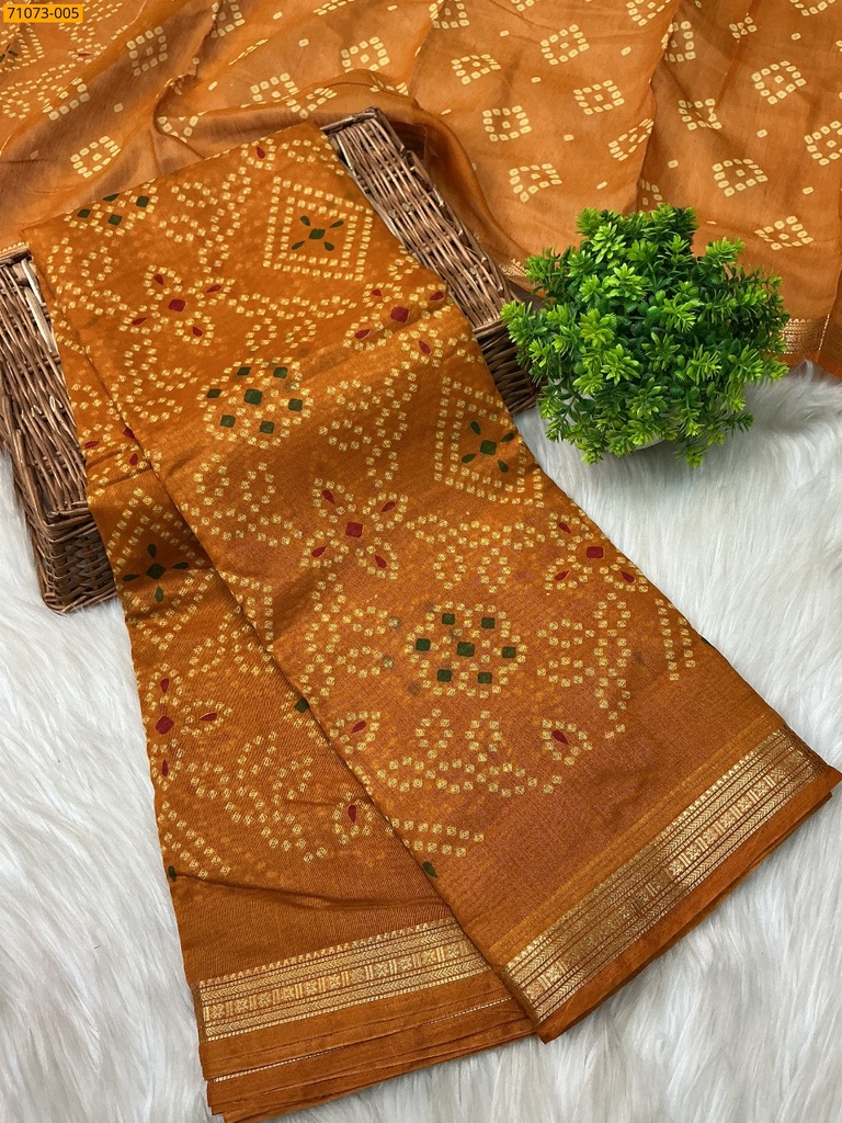 Fancy chanderi silk sarees