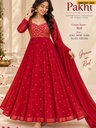Fancy Georgette Anarkali with Dupatta